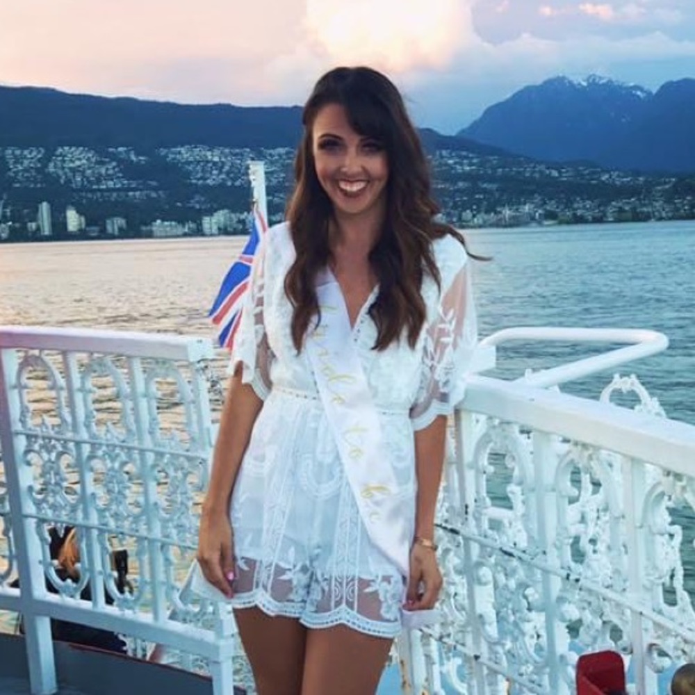 White Lace Romper - Bride/Bachelorette